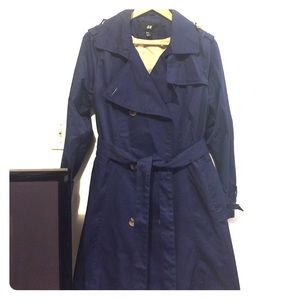 Navy Blue H&M Trench Coat